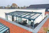 Neuwertige 2-Zi.-Penthousewohnung in Zentrumsnähe (barrierefrei) - Überdachte Terrasse