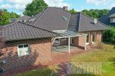 ***VERKAUFT***Energieeffizienter Bungalow in beliebtem Wohngebiet - Rückansicht Vogelperspektive
